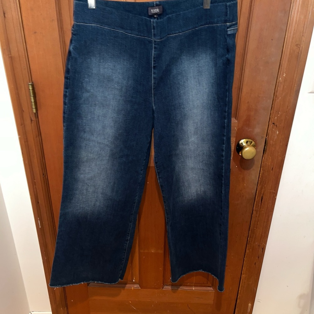 NYDJ wide leg slip on jeans size 14